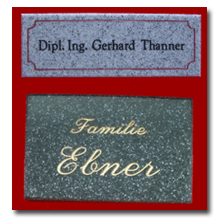 Granit Design Schilder