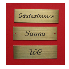 Messing Schilder
